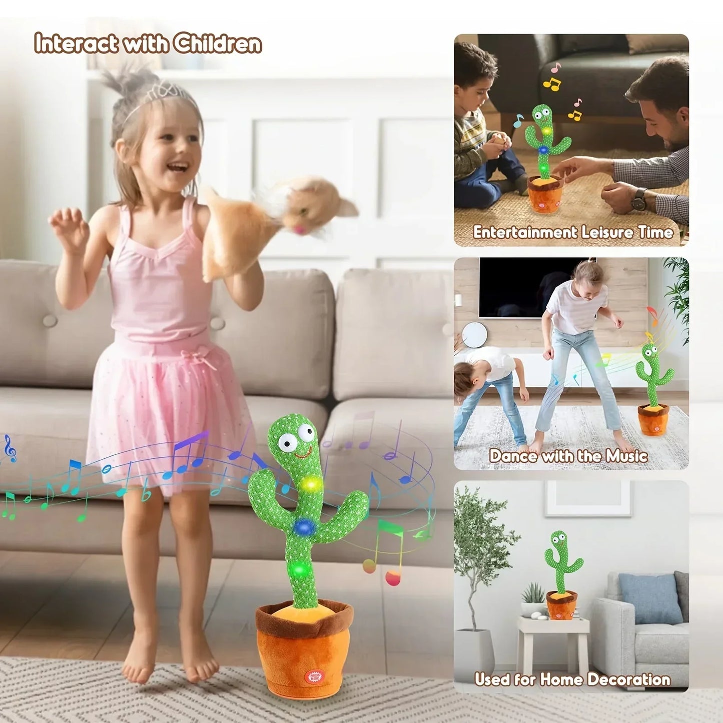 ZENTRO™-Cacto Dancing Cactus Plush Toy