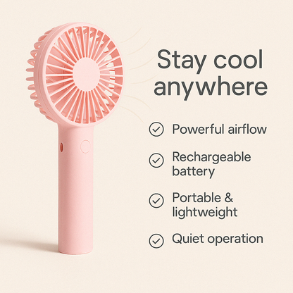 ZENTRO™-Portable Handheld Mini Rechargeable Fan