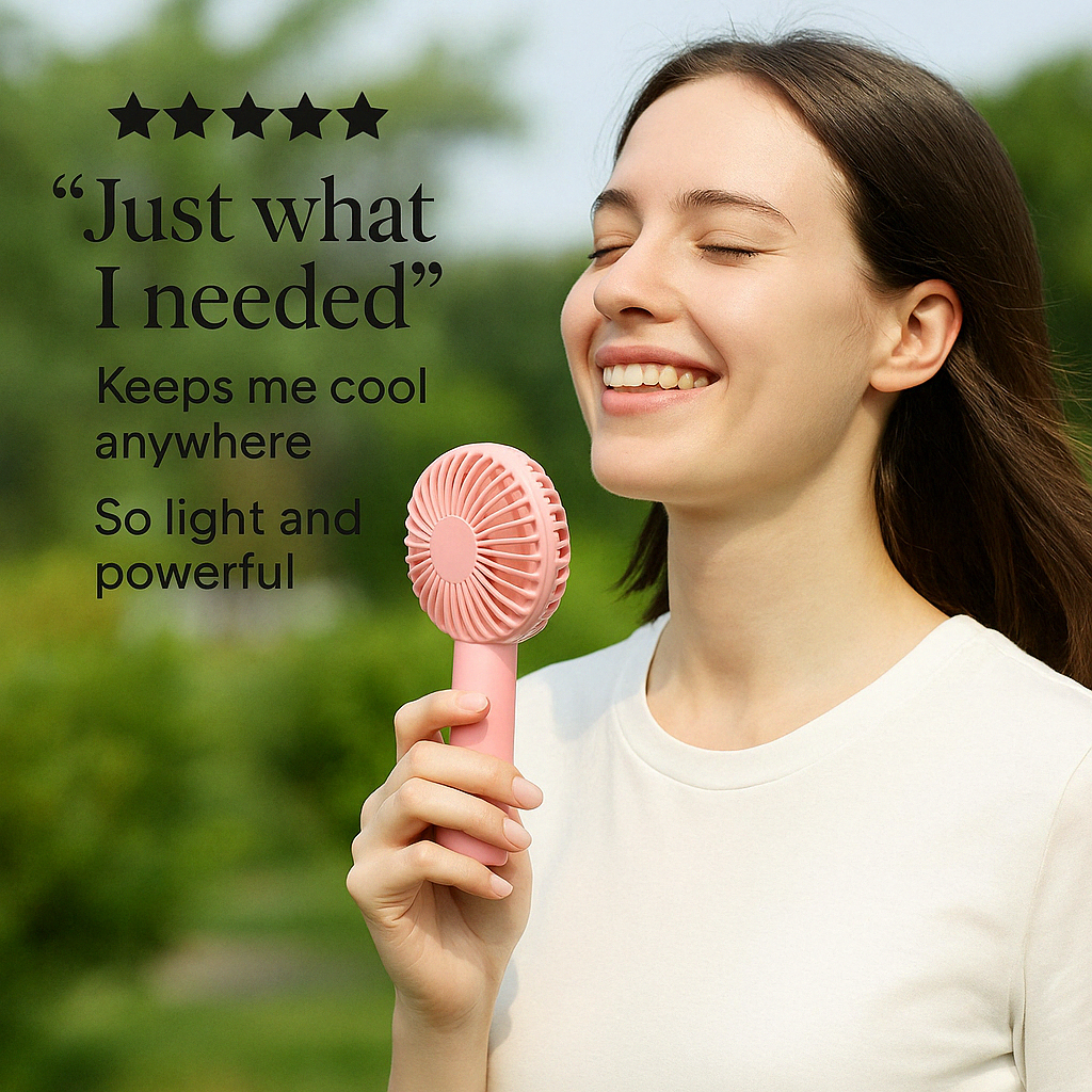ZENTRO™-Portable Handheld Mini Rechargeable Fan